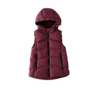Gilet à capuche pour Fille Longue sans Manches Manteau Duvet Enfant Garcon Chaud Hiver Veste Zippé épais Chaud en Peluche Parka Manteaux et Blousons Gilets a Capuche Fourrure Winter Coats
