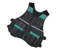 Gilet à outils réglable pour hommes avec vêtements de haute visibilité pour électriciens et construction avec suffisamment d'électricien de mémoire Gilet à outils