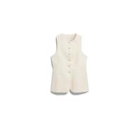 Gilet à rayure longue femme Armedangels Beige L