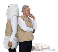 Gilet airbag anti-chute, combinaison de sécurité intelligente réutilisable avec pop-up 0,08 s pour crises d'épilepsie ou chutes, suivi d'activité par application