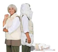 Gilet airbag anti-chute, combinaison de sécurité intelligente réutilisable avec pop-up 0,08 s pour crises d'épilepsie ou chutes, suivi d'activité par application