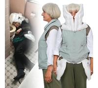Gilet Airbag Antichute Intelligent, Veste Airbag Portable Pour Personnes âGéEs, Avec Application Pour Visualiser Les DonnéEs D'Exercice, RéUtilisable Pour Les Personnes En Mauvaise Santé,Green(Ms)-S