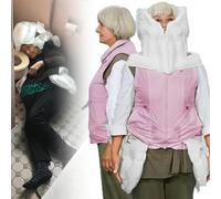 Gilet Airbag Antichute Intelligent, Veste Airbag Portable Pour Personnes âGéEs, Avec Application Pour Visualiser Les DonnéEs D'Exercice, RéUtilisable Pour Les Personnes En Mauvaise Santé,Pink(Ms)-XXL