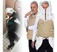 Gilet Airbag Antichute Intelligent, Veste Airbag Portable Pour Personnes âGéEs, Avec Application Pour Visualiser Les DonnéEs D'Exercice, RéUtilisable Pour Les Personnes En Mauvaise Santé,khaki(Mr)-3XL