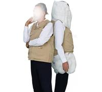 Gilet airbag intelligent pour personnes âgées - Veste réutilisable avec application pour la prévention des chutes et le suivi de l'exercice, protection complète pour une utilisation en extérieur