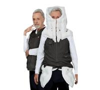 Gilet airbag léger antichute pour protéger les personnes âgées. Gilet airbag automatique antichute pour protéger toutes les pièces des personnes âgées.,Black-XXL