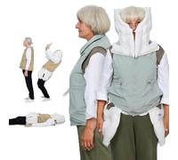 Gilet Airbag LéGer Et Antichute, Veste Airbag Intelligente Et Portable Avec Application, éQuipement De Protection Antichute RéUtilisable Pour Personnes âGéEs,Green(Ms)-S