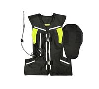 Gilet Airbag Moto Avec Airbag Cou/coccyx/corps 0,03S Déclencheur Airbag Léger, Réglable, Cheval(Nero,S)