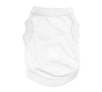 Gilet anti-anxiété pour petits chiens - Gilet pour chien - Vêtement de printemps et d'été - Pour chats - Petit, moyen et grand chien - Blanc - Taille XS