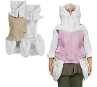 Gilet antichute air-bag pour seniors, gonflage instantané en 0,08 s, alarme GPS et application de suivi, protection tête et hanches à 270°, léger, lavable et réutilisable. (Female(pink) 3XL)