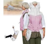 Gilet antichute intelligent for personnes âgées, veste airbag portable, vêtement antichute avec protection intégrale à 320°, protection instantanée en 0,08 seconde, avec application(Pink,X-Large)