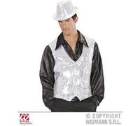 Gilet argenté à paillettes homme - (44/48)
