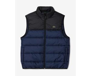 Gilet avec capuche Lacoste Puffer Contrast bleu noir pur - L