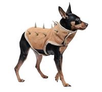 Gilet avec picots pour chiens : costume réglable pour animaux de compagnie, gilet de protection avec harnais pour chien, accessoire résistant pour la marche, équipement de sécurité de longue durée |
