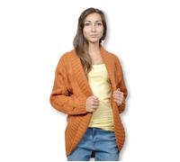 Gilet - B.YOUNG - Orange - Manches longues - Col châle - Taille standard XS
