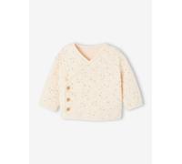 Gilet bébé matelassé ouverture naissance vanille 6M(67CM)