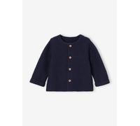 VERTBAUDET Gilet bébé Naissance Maille Point Mousse Marine 1M(54CM)