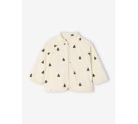 Gilet bébé zippé en maille polaire imprimée beige 3M(60CM)