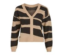 Gilet Beige/Noir Femme Vila Jacquard L