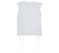 Gilet blanc style tallit Katan pour garçon 100 % coton avec tzitzit, blanc, 9-10 ans