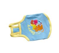 Gilet bleu printemps pour chien, garçon, fille, petit chien, pour l'intérieur et l'extérieur, vêtements de dessin animé pour chiens