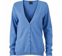 Gilet Boutonné Cardigan - Femme - Jn660 - Bleu Glacier