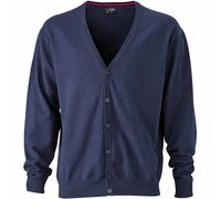 Gilet Boutonné Cardigan - Homme - Jn661 - Bleu Marine