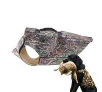 Gilet camouflage pour chien - Protège la poitrine des bruyères et des épines, sangles réglables à dégagement rapide, tissu Oxford 1000D + maille respirante, coque extérieure en nylon indéchirable |