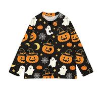 Gilet Cardigan décontracté d'automne et d'hiver en Maille, imprimé Mignon pour Halloween, Pull Ouvert sur Le Devant