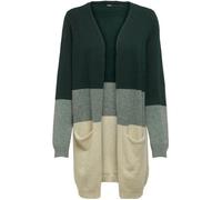 Gilet Cardigan - Only Queen - Long - Rayures contrastées - 2 poches - Coupe ample XS