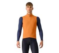 Castelli Espresso Gilet Orange L Homme Orange / Dark Grey
