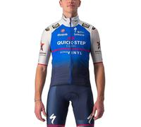 Gilet Castelli Pro Light Wind Bleu Belge Blanc Quick-Step, Taille XS.