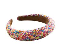 Gilet Châle Noeud paillettes doux scène chant danse fête paillettes cheveux accessoires pour femmes et filles Fourrure Canapé (Red, One Size)