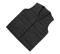 Gilet Chauffant à Col V, Gilet Chauffage Intelligent Thermostatique et Respirable, Veste Chauffante Hivernale Avec 10 Zones Chauffantes, Avec Régulation la Température à Trois(7XL-Le noir)
