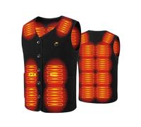 Gilet Chauffant Avec Batterie 10000mah - Vêtement Chauffant Électrique Usb Avec Thermostat Intelligent Xl Noir