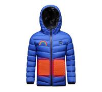 Gilet Chauffant Electrique Enfants USB sans Manche Garçons Filles Hiver Chaud Léger Veste Chauffante Manteau Doudoune Chauffant avec 3 Zones de Chauffage pour Enfants Chasse Ski en Plein Air Moto