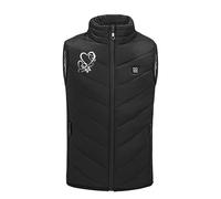Gilet Chauffant Electrique Enfants USB sans Manche Garçons Filles Manteau Doudoune Chauffant Thermostatique de Chargement pour Le Travail en Extérieur Tenue Quotidienne Ski Équitation Moto