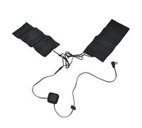 Gilet chauffant électrique USB 2 en 1, coussin chauffant USB 5 V en fibre de carbone pour soulager les douleurs dorsales, chauffe-cou, petit coussin chauffant électrique en tissu