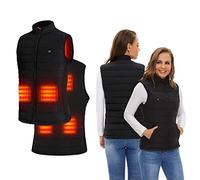 Gilet chauffant électrique USB d'extérieur, tissu thermique d'hiver, plumes, camping, randonnée, chasse, veste chaude(XL)