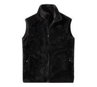 Gilet Chauffant,Gilet Chauffant avec Batterie,Hommes Veste Décontractée sans Manches Chaud Velours Épaules Confortable et Décontracté pour et Extérieur (Black, XXXXXL)