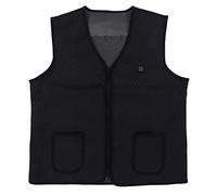 Gilet chauffant, gilet électrique à col en V, 3 températures réglables, tissu de plongée en plein air pour le bureau (XL)