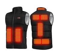 Gilet Chauffant Homme Chasse Veste Chauffante Homme Femme avec 9/11 Zones de Chauffage Manteau Chauffant Doudoune Chauffante Homme Gilets de Randonnée et de Loisirs Blouson Gilet Chauffant Mal de Dos