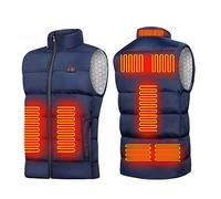 Gilet Chauffant Homme Chasse Veste Chauffante Homme Femme avec 9/11 Zones de Chauffage Manteau Chauffant Doudoune Chauffante Homme Gilets de Randonnée et de Loisirs Blouson Gilet Chauffant Mal de Dos