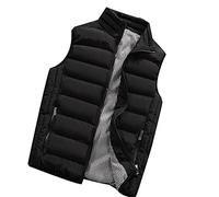 Gilet Chauffant Homme Col Montant Gilet Homme Avec Poche Zippé Doudoune Sans Manches Homme Gilet Chauffant Gilet Sans Manche Homme Chic Doudoune Homme Hiver Doudoune Travail Homme Casual Veste Homme