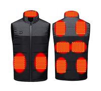 Gilet Chauffant Homme Femme avec 9/11 Zones de Chauffage - Veste Chauffante pour Chasse, Randonnée et Loisirs - Manteau Doudoune Blouson pour Mal de Dos