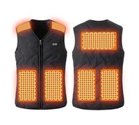 Gilet Chauffant Homme Femme électrique Chargement USB Veste Chauffante avec 7/9/15 Zones Doudoune Veste sans Manche Vêtements Chauffant Hiver Chaud Léger Manteau pour Camping Le Ski en Plein Air