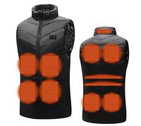 Gilet Chauffant Homme Femme USB Chauffage UltraléGer Veste Chauffante, 5/8/11 Zones De Chauffage Doudoune, Double Interrupteur RéGlable Gilet Chauffant éLectrique
