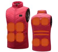 Gilet Chauffant Homme Femme USB Chauffage UltraléGer Veste Chauffante, 5/8/11 Zones De Chauffage Doudoune, Double Interrupteur RéGlable Gilet Chauffant éLectrique