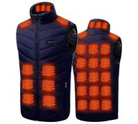 Gilet Chauffant Homme Femme Veste Chauffante sans Manche avec 15/21/26/27/28 Zones de Chauffage Doudoune Veste sans Manche Vêtements Chauffant Hiver Chaud pour le Travail en Plein Air, Chasse Motos