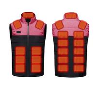Gilet Chauffant Homme Femme Veste Chauffante sans Manche avec 15/21/26/27/28 Zones de Chauffage Doudoune Veste sans Manche Vêtements Chauffant Hiver Chaud pour le Travail en Plein Air, Chasse Motos
